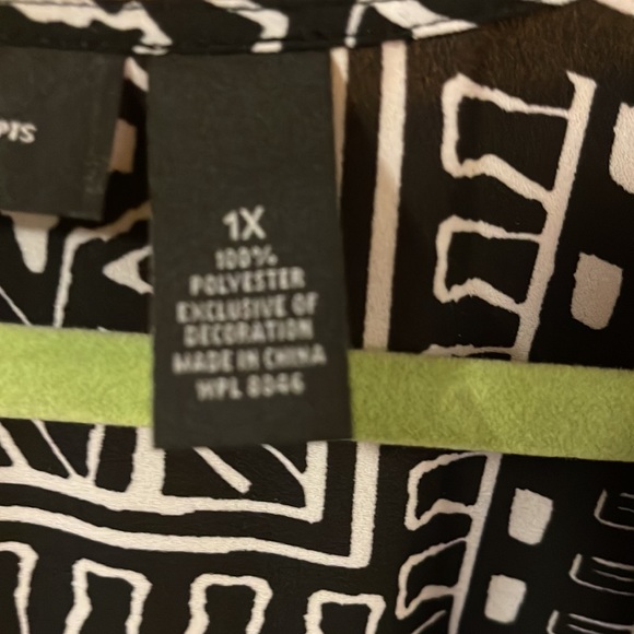 Inc black and white silky jacket - Picture 5 of 6